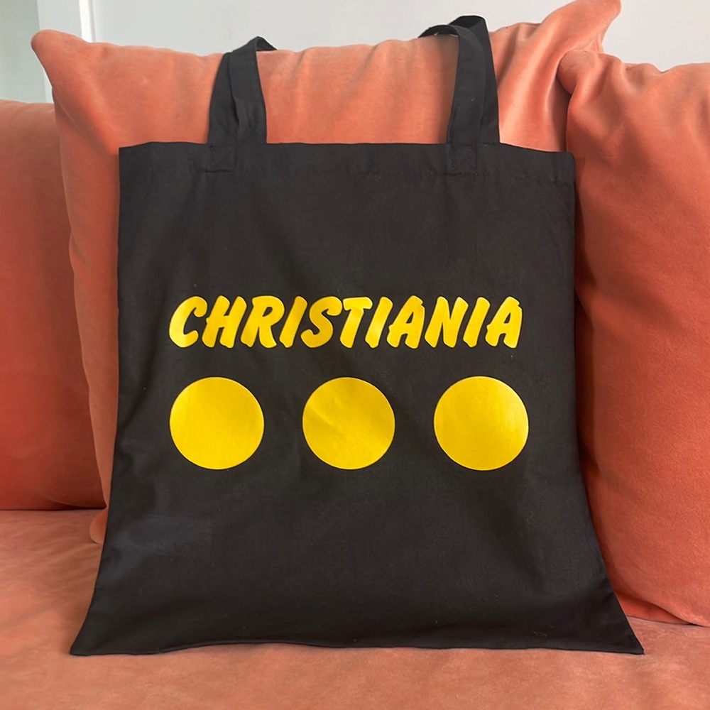 Exclusive Christiania Tote from Denmark Copenhagen also know as Freetown!